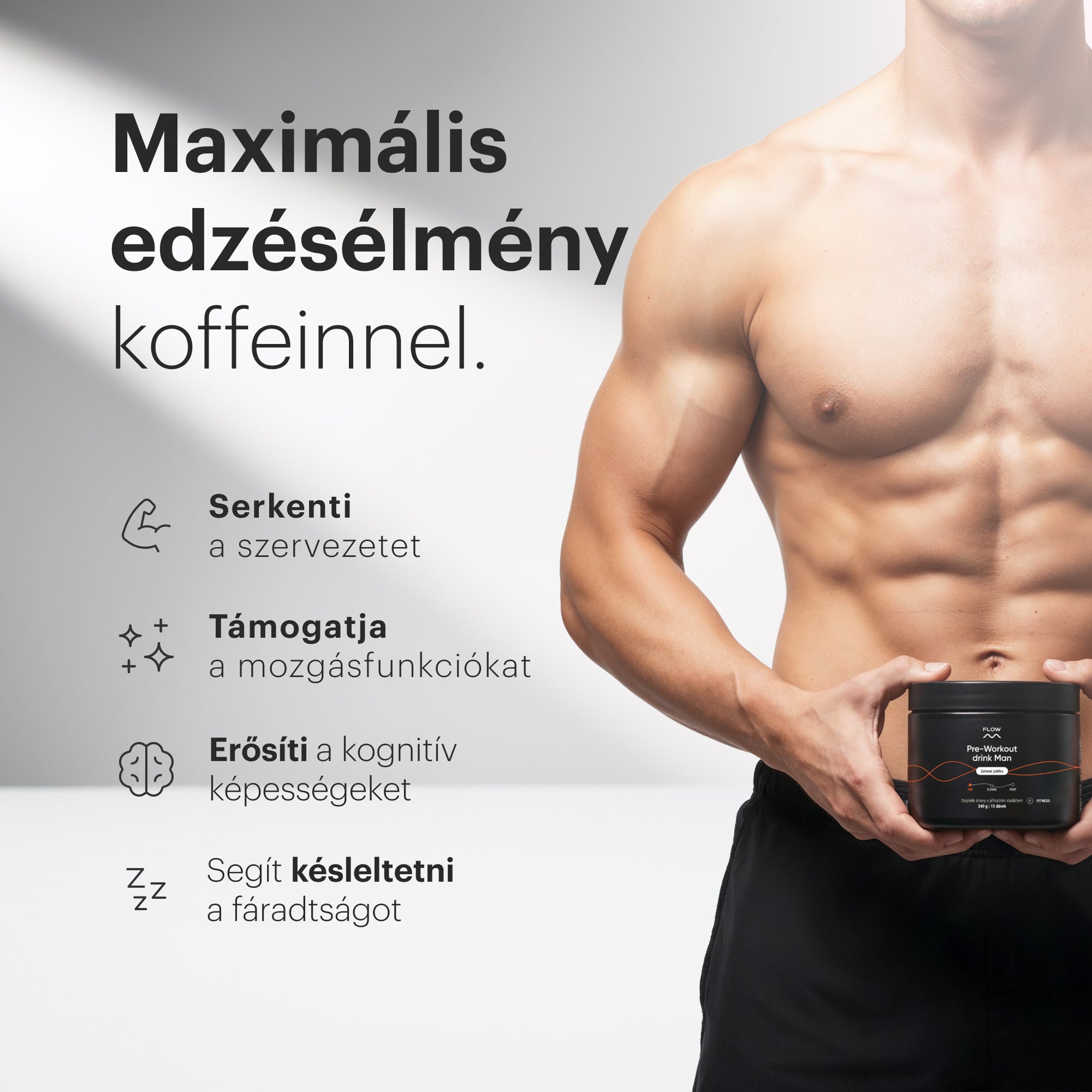 Pre-Workout drink Man - Zöld alma