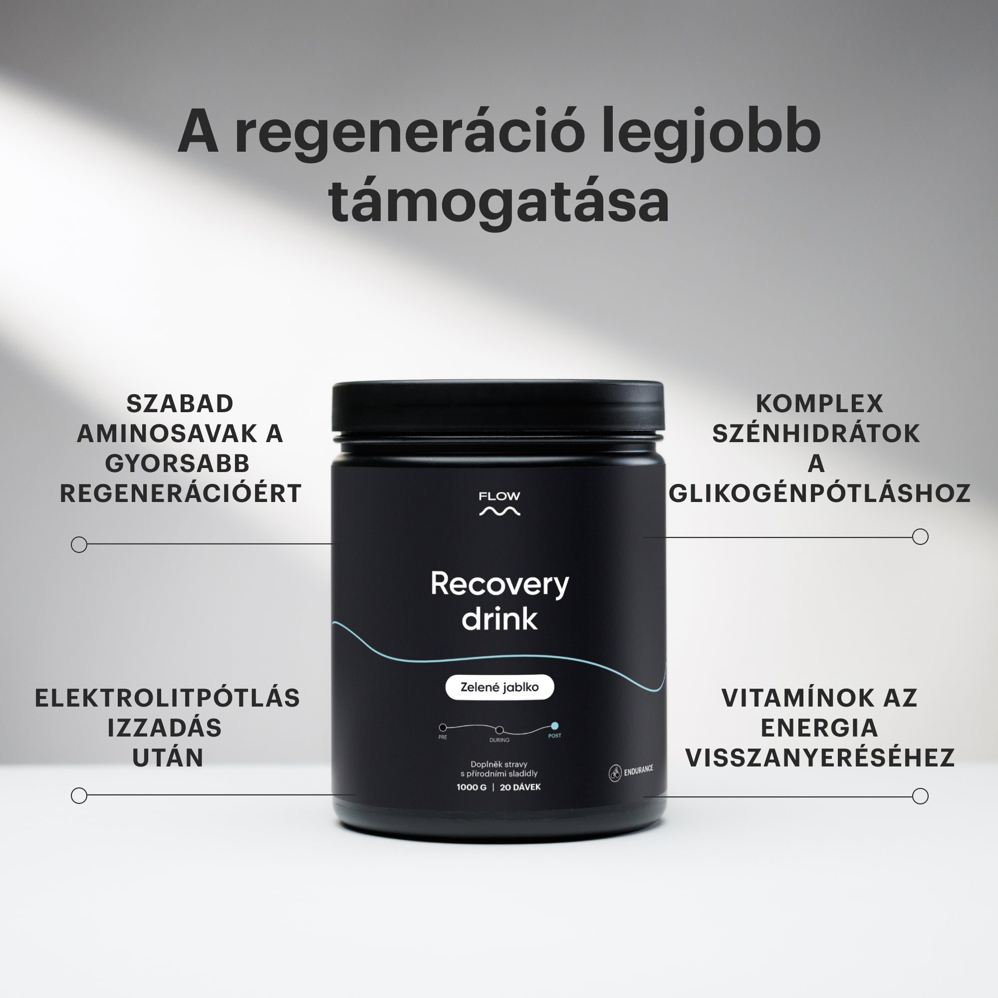 Recovery drink - Zöld alma